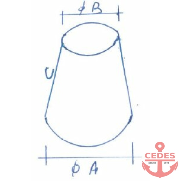 Keg type E afmeting: