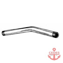 Verlengstuk pijp gebogen