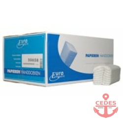 Euro papier C-vouw tissue wit