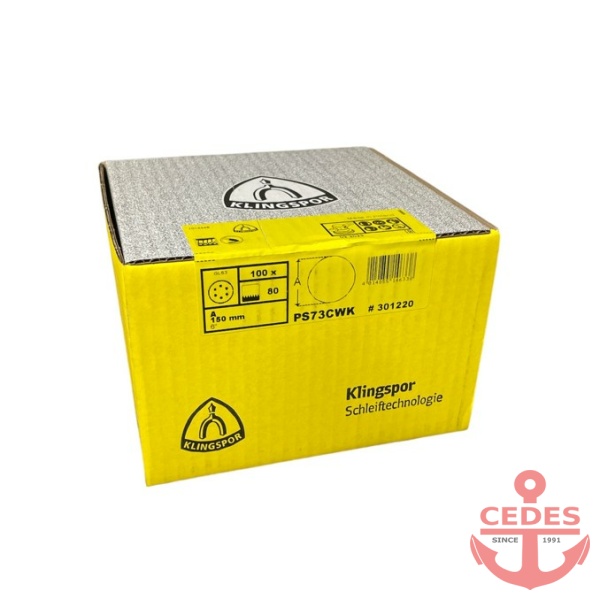 Schuurschijf textiel/papier 150mm 100st klittenband - Afbeelding 2