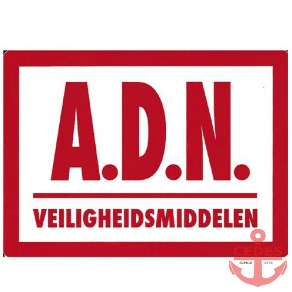 Sticker A.D.N. veiligheidsmiddelen