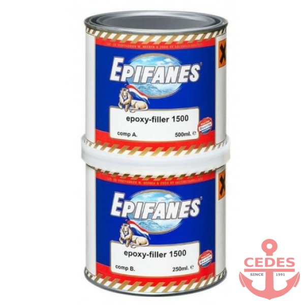 Epifanes Epoxy Filler 1500 (grijs) - Afbeelding 2