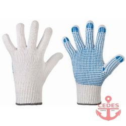 Handschoen polkadot rondgebreid