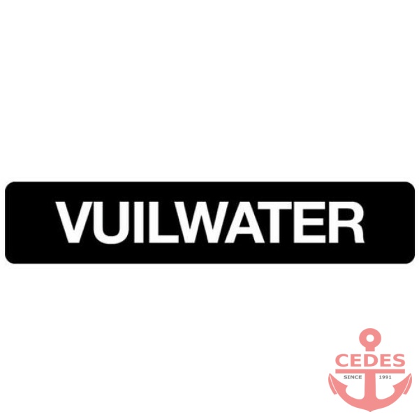 Sticker vuil water