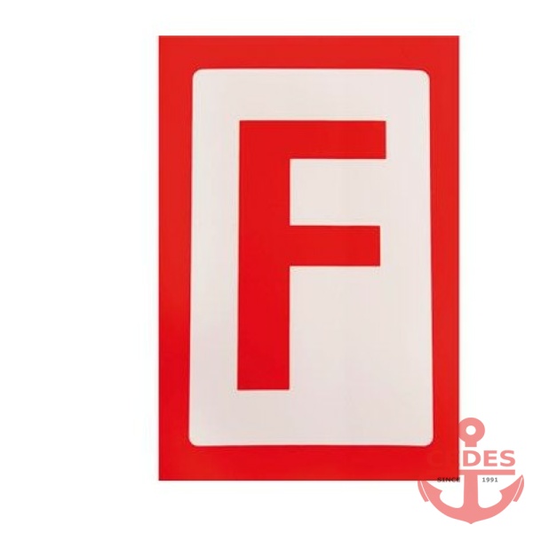 Sticker F      17x11cm