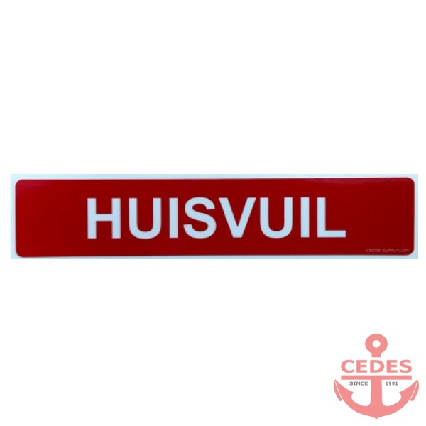 Sticker huisvuil