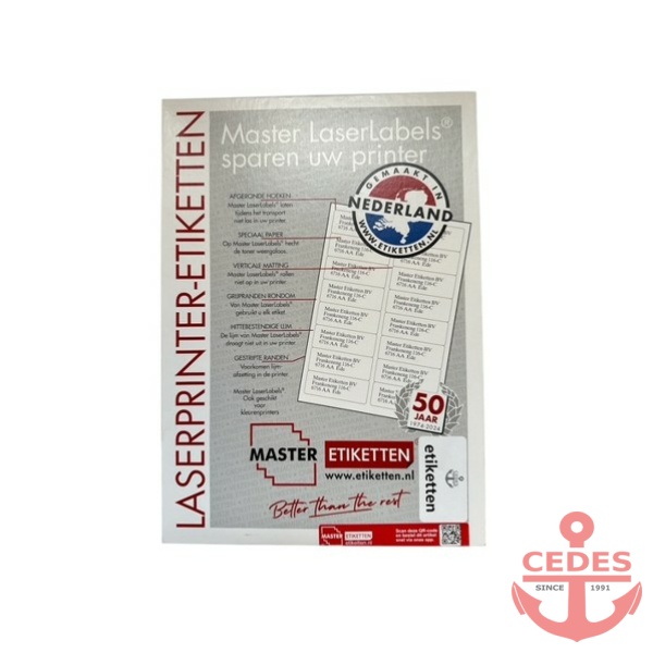 Etiketten 190x48mm 100 vel in een doos